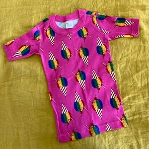 Hanna Andersson Tshirt bright pink ice cream cones